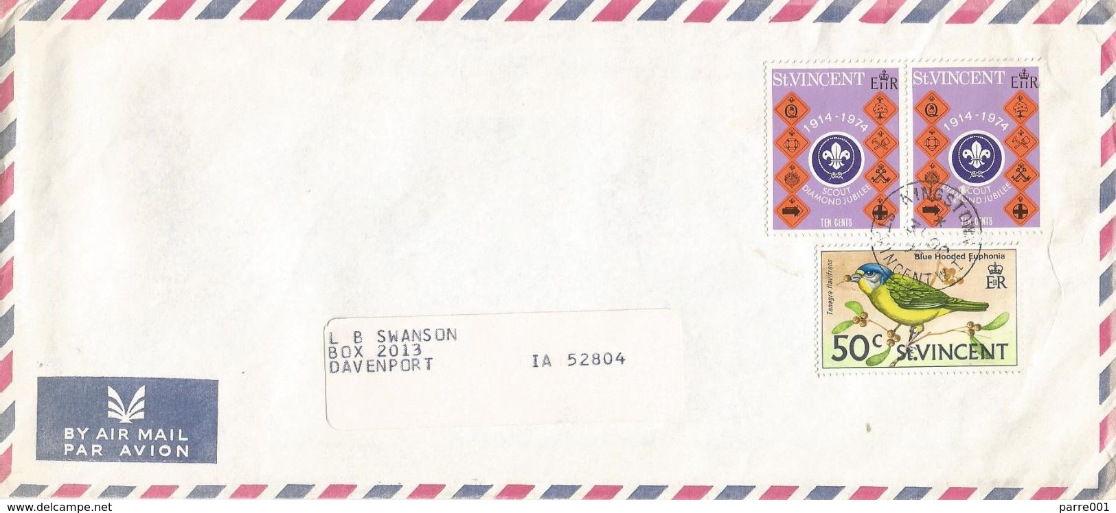 St Vincent 1975 Kingstown Scouting Bird Cover - St.Vincent (1979-...)