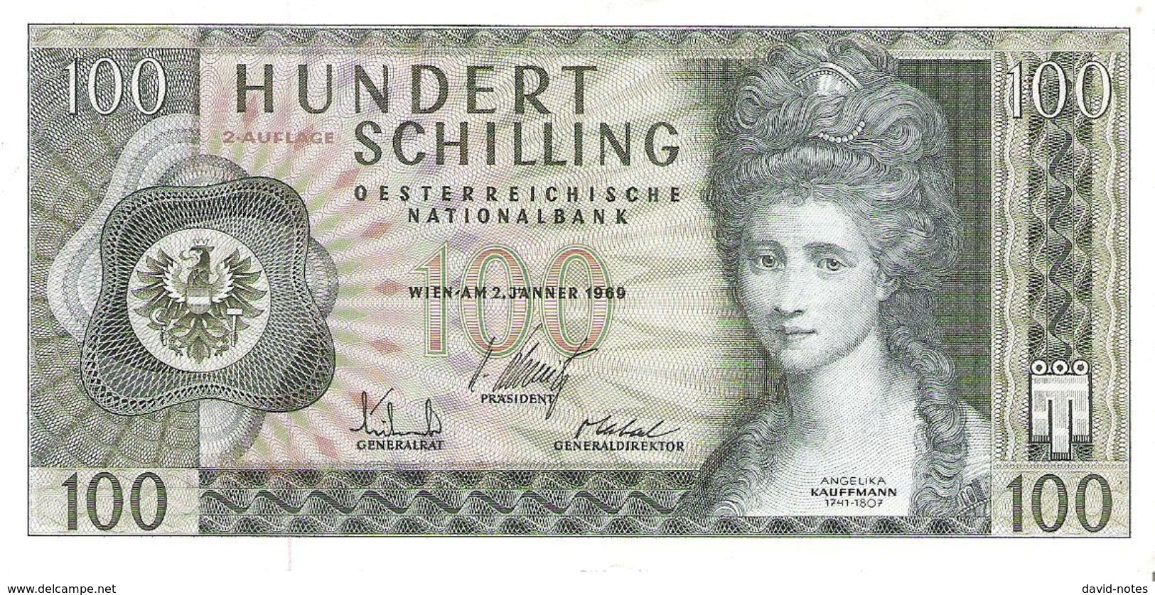 Austria - Pick 146 - 100 Schilling 1969 - VF+ - Austria