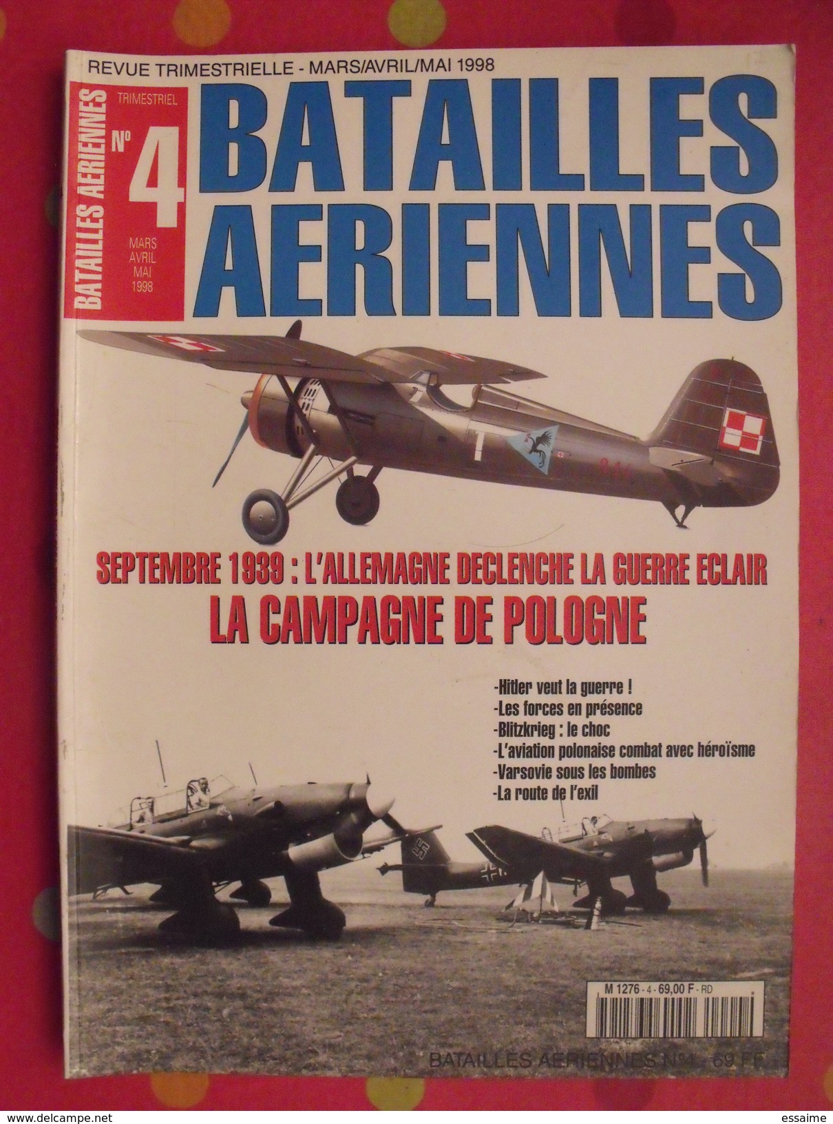 Batailles Aériennes N° 4. 1998. Campagne De Pologne. Aviation Avion Guerre - Aviazione