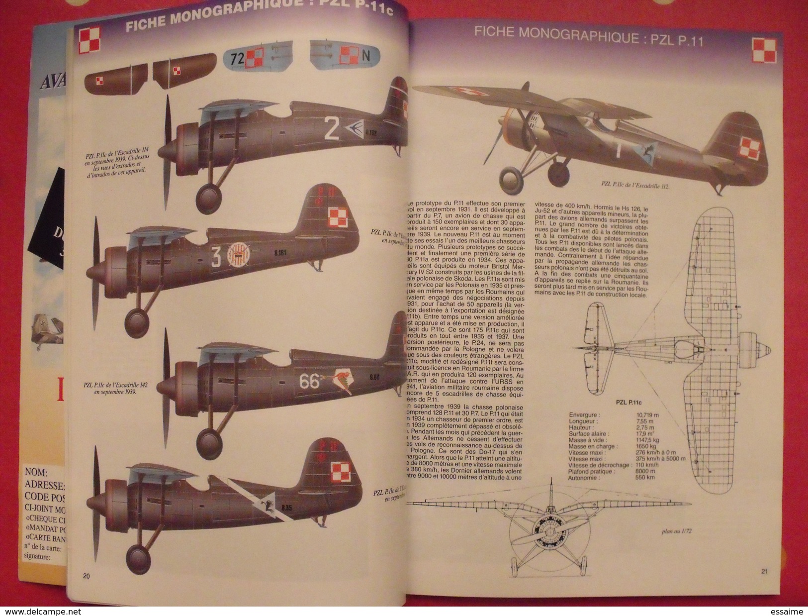 Batailles Aériennes N° 4. 1998. Campagne De Pologne. Aviation Avion Guerre - Aviazione