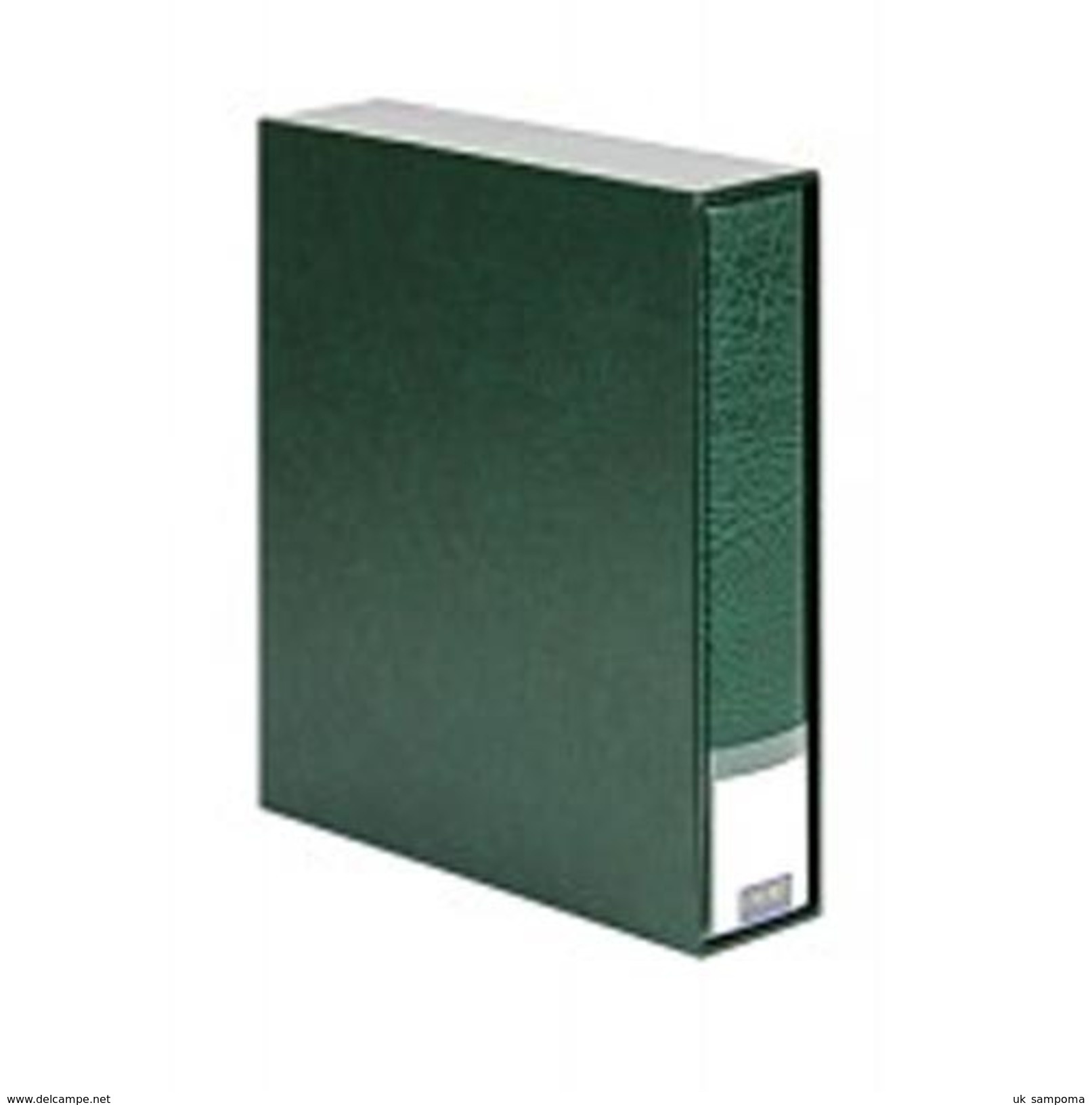 Lindner 3532-G Companion Set PUBLICA M: Ring Binder 3530 + Slipcase 3531, Green - Large Format, Black Pages