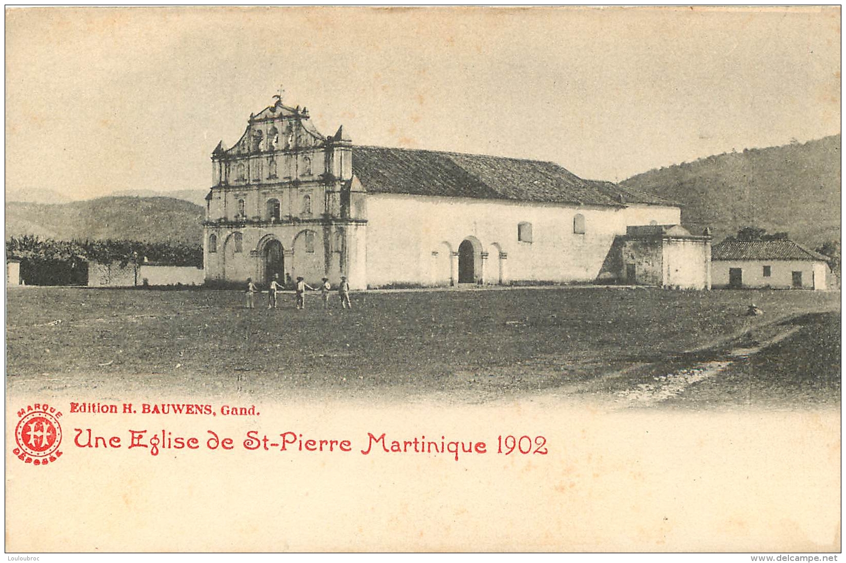 SAINT PIERRE MARTINIQUE UNE EGLISE 1902 - Autres & Non Classés