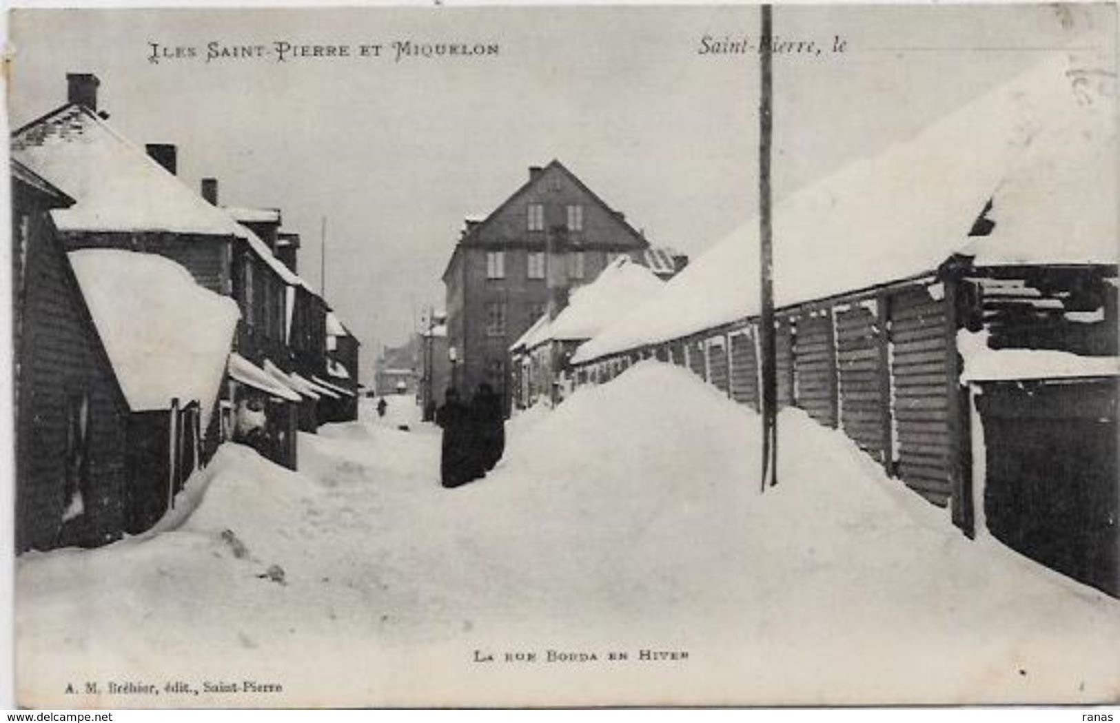 CPA Saint Pierre Et Miquelon Circulé Dos Non Séparé - Saint Pierre And Miquelon