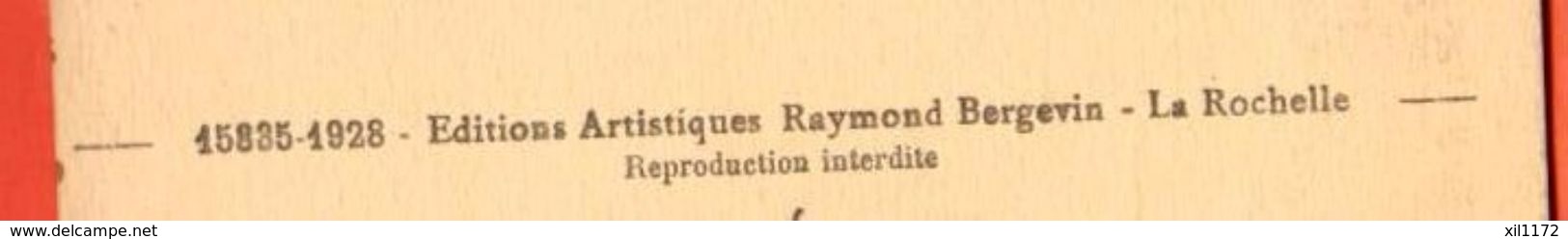 GAJ-37  Île De Ré, Plage. ANIME. Circulé Sous Enveloppe. Editeur: Bergevin, No 15835-1928 - Ile De Ré