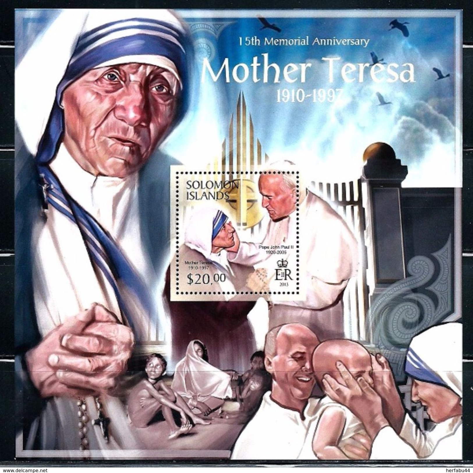 Solomon Islands      "Mother Teresa"      Sheet Of 4 & Souvenir Sheet    SC# 1286, 1298    MNH - Isole Salomone (1978-...)