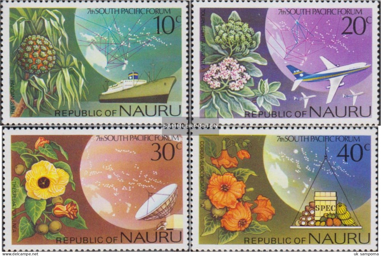 Nauru 139-142 (complete Issue) Unmounted Mint / Never Hinged 1976 Südpazifisches Forum - Nauru