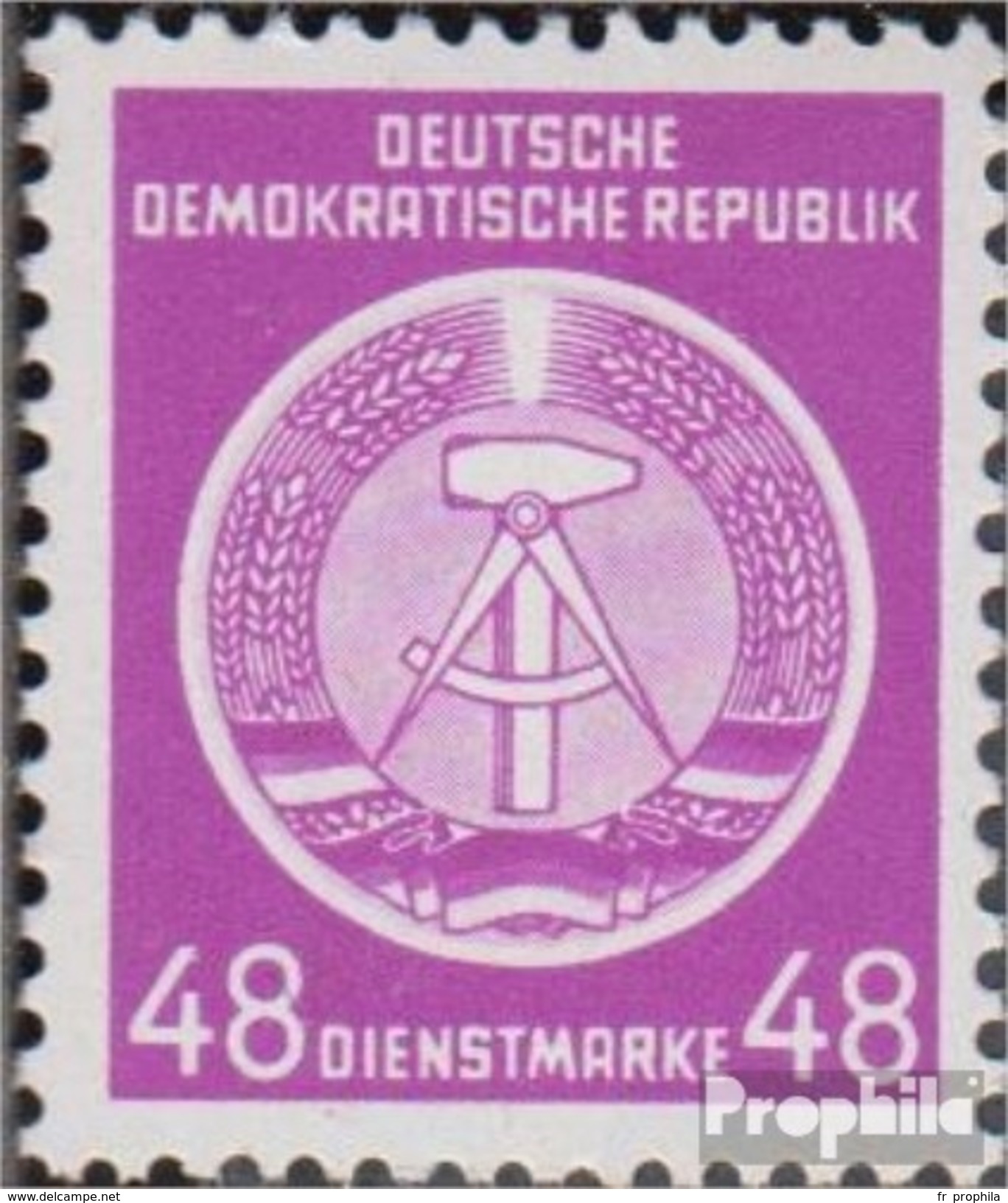 DDR Da13 Neuf Avec Gomme Originale 1954 Arc De Cercle Après Gauche - Ungebraucht