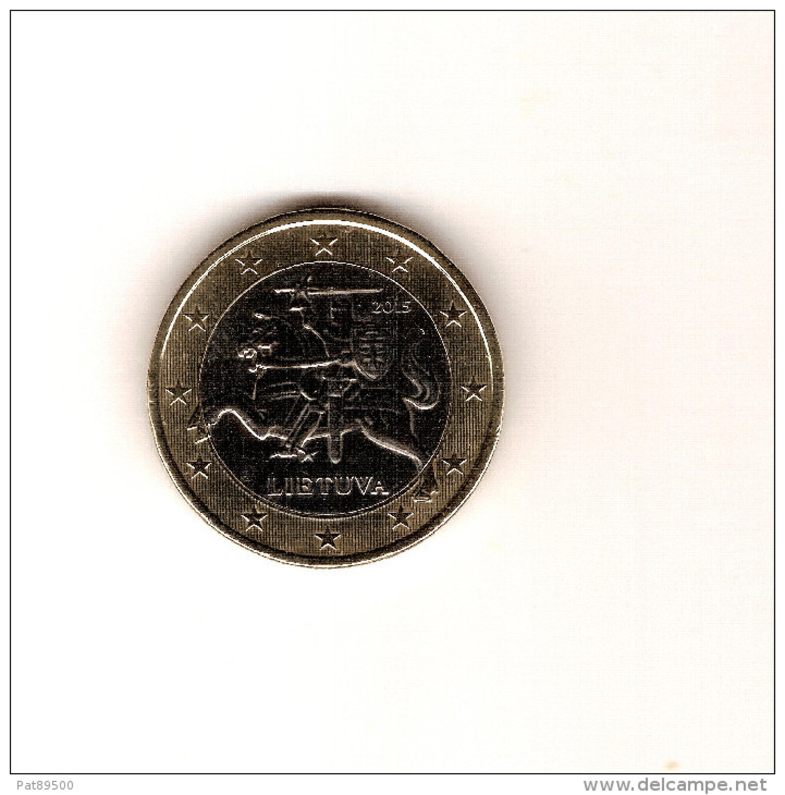 LITUANIE 2015 1 Euro De Circulation Très Peu Circulé / Brillant D'origine - Litauen