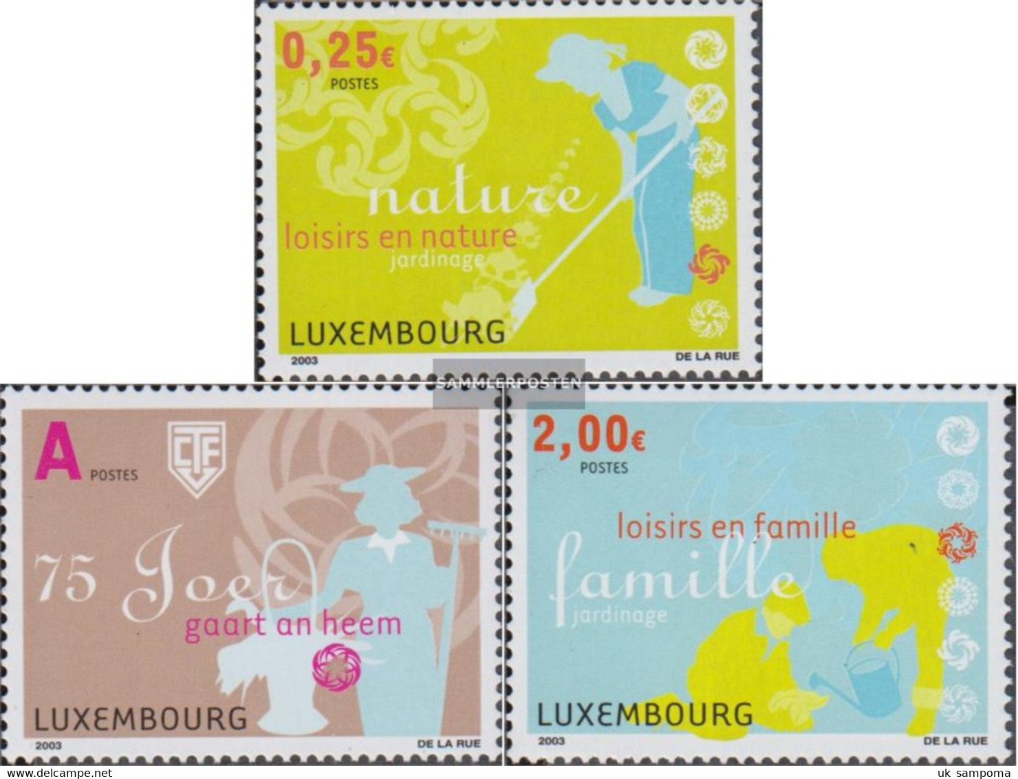 Luxembourg 1611-1613 (complete Issue) Unmounted Mint / Never Hinged 2003 Kleingärtner - Neufs