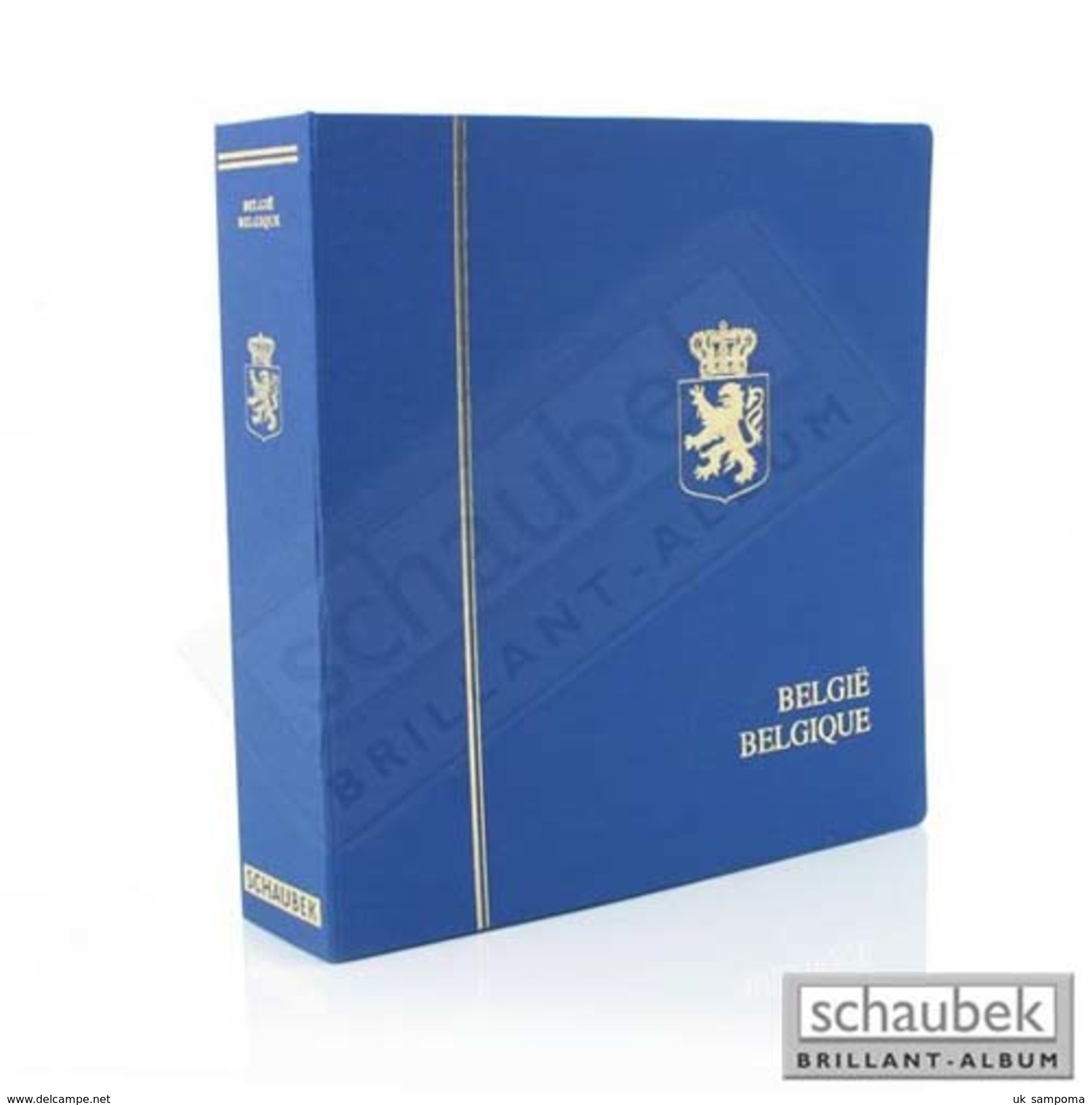 Schaubek A-802/07N Album Belgium 2010-2014 Standard, In A Blue Screw Post Binder, Vol. VII, Without Slipcase - Komplettalben