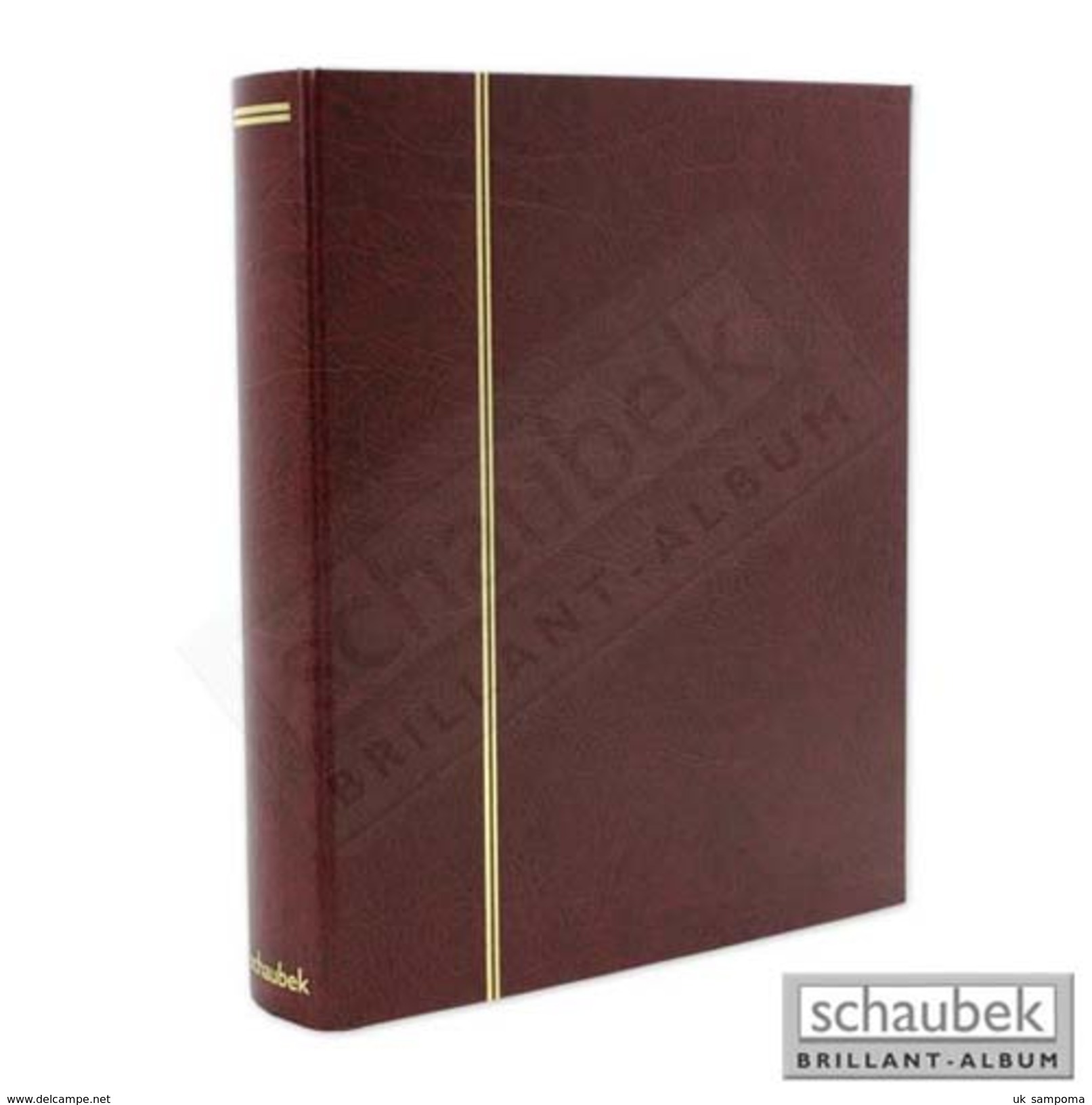Schaubek Rb-1111 Universal Foil Sheet Album, E.g. For ETB Incl. 20 Sheets Fo-111 Red - Large Format, Black Pages