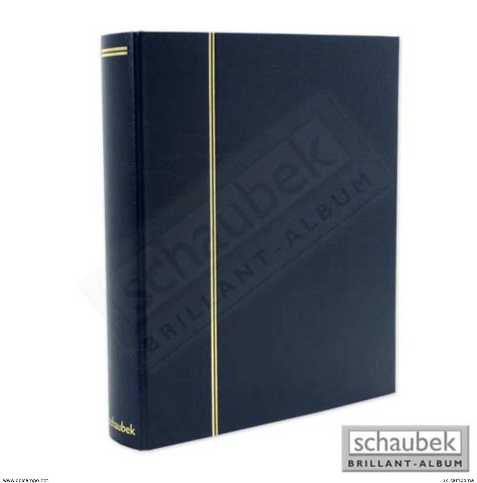 Schaubek Rb-1123 Universal Foil Sheet Album, E.g. For FDC Incl. 20 Sheets Fo-112 Blue - Large Format, Black Pages