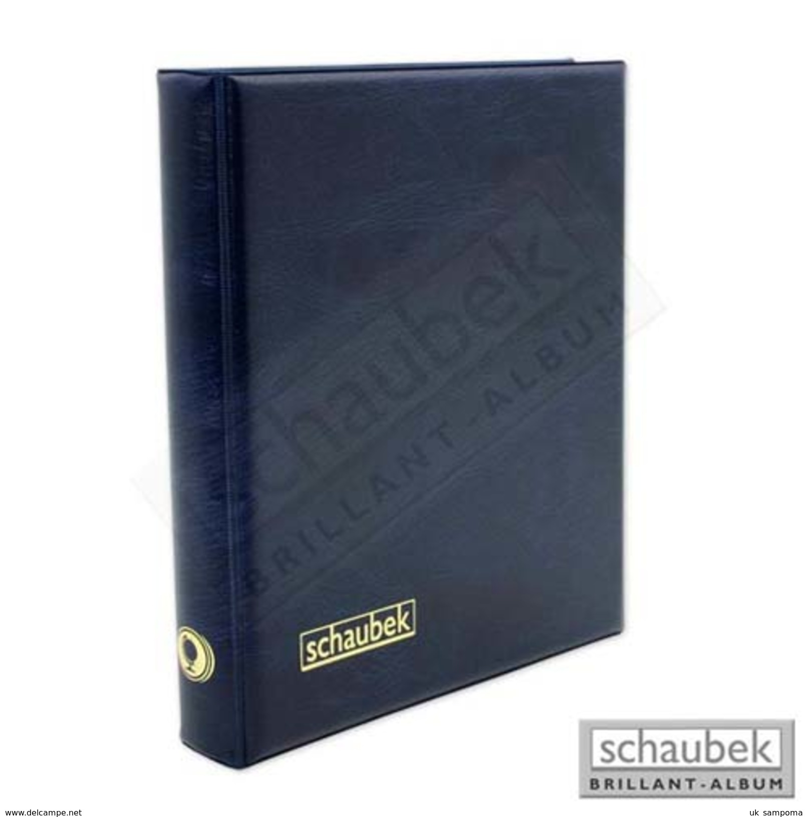 Schaubek Rb2073 Ring Binder Genius Blue - Large Format, Black Pages