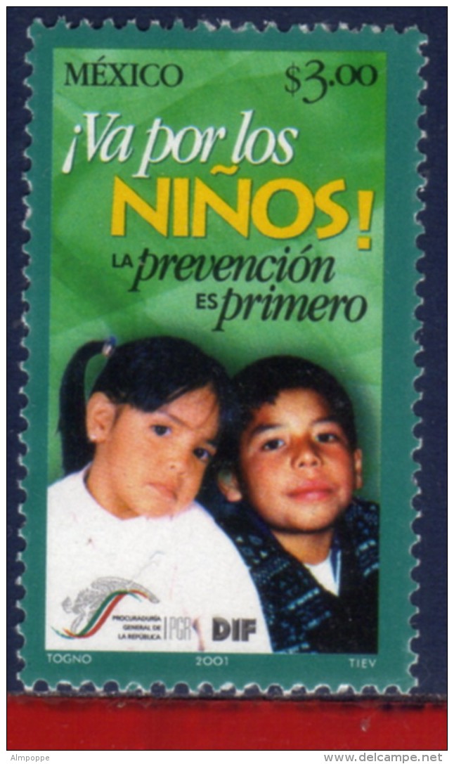 Ref. MX-2248 MEXICO 2001 HEALTH, CHILDREN'S PROTECTION, MI# 2946 - MINT MNH 1V Sc# 2248 - Sonstige & Ohne Zuordnung