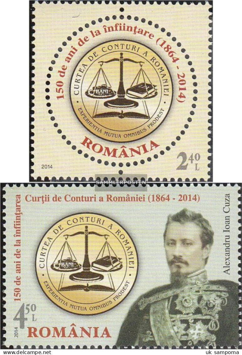 Romania 6821-6822 (complete Issue) Unmounted Mint / Never Hinged 2014 Court - Neufs