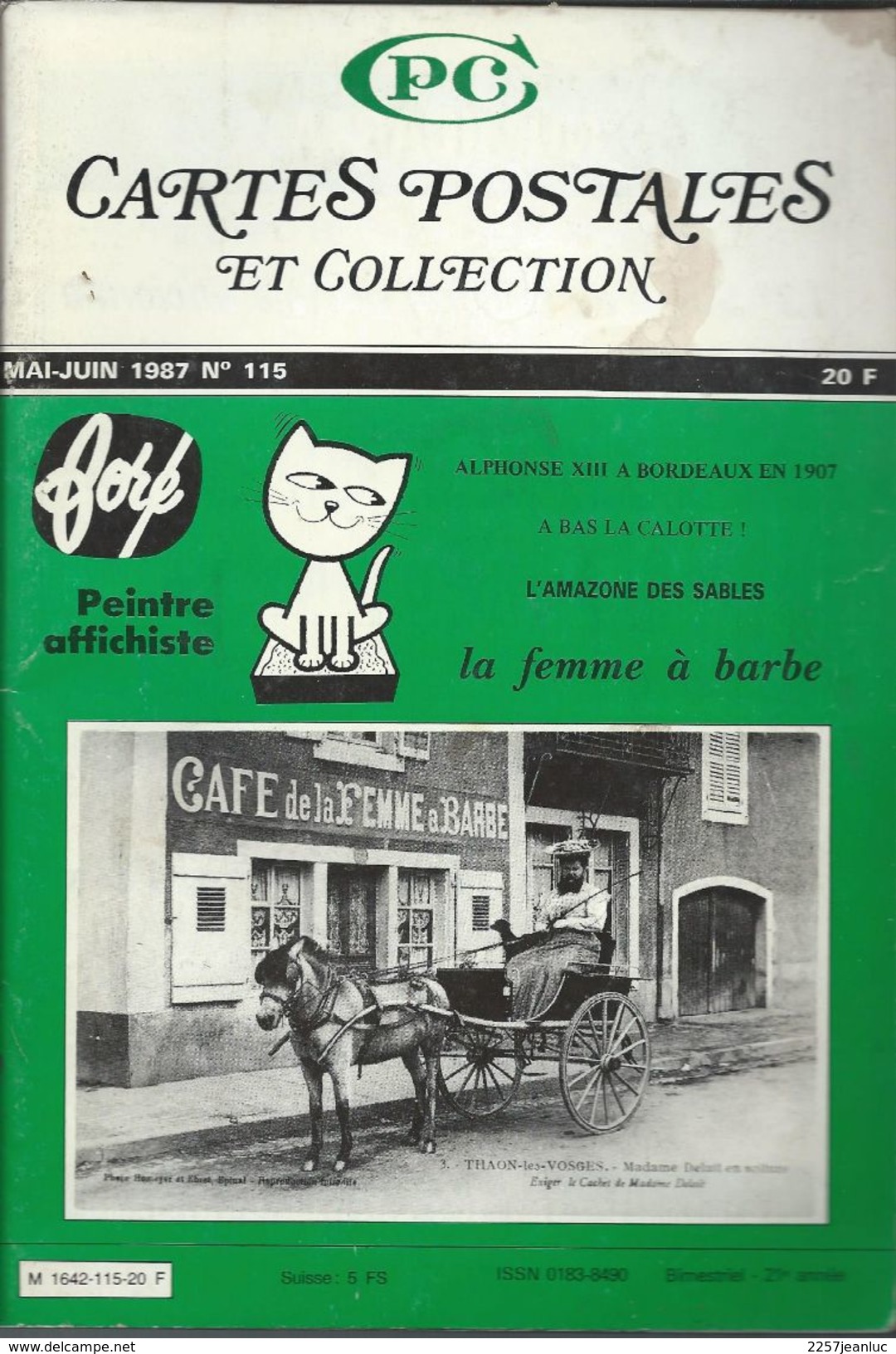 Cartes Postales Et Collections Juin1987  Magazines N: 115 Llustration &  Thèmes Divers 98 Pages - French