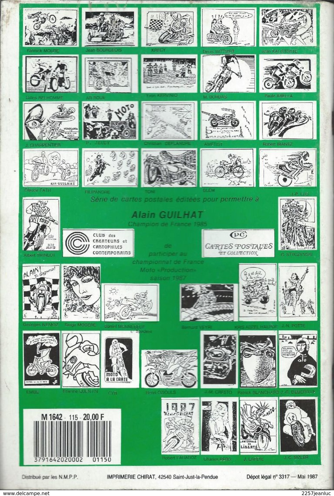 Cartes Postales Et Collections Juin1987  Magazines N: 115 Llustration &  Thèmes Divers 98 Pages - Francese