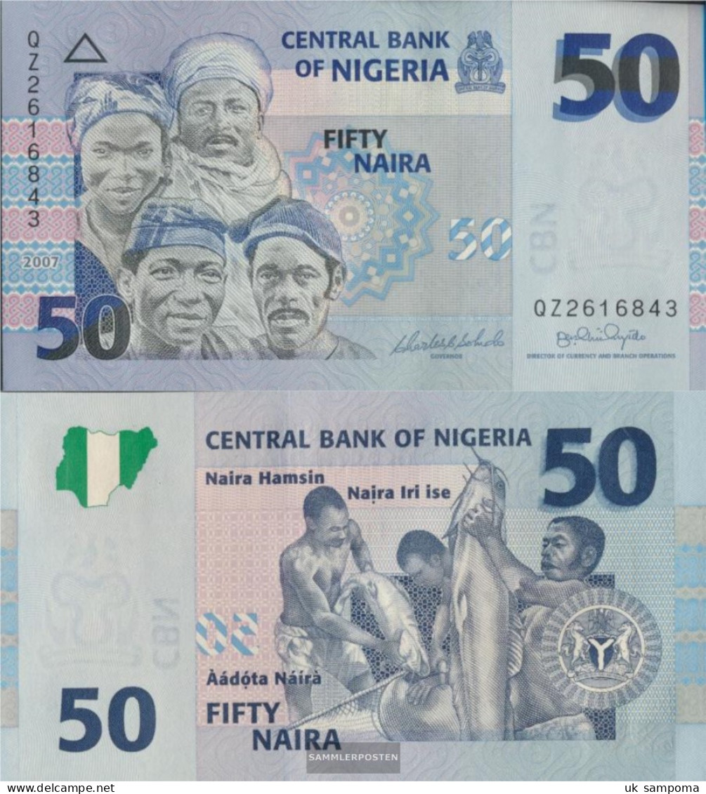 Nigeria Pick-number: 35b Uncirculated 2007 50 Naira - Nigeria