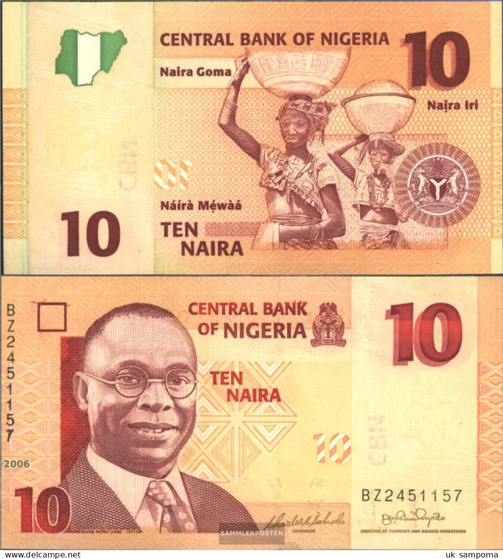 Nigeria Pick-number: 33a Uncirculated 2006 10 Naira - Nigeria