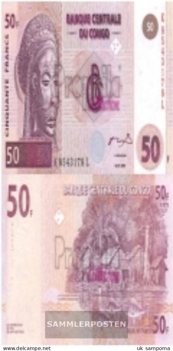 Kongo (Kinshasa) Pick-number: 91A Uncirculated 2000 50 Francs - Zonder Classificatie