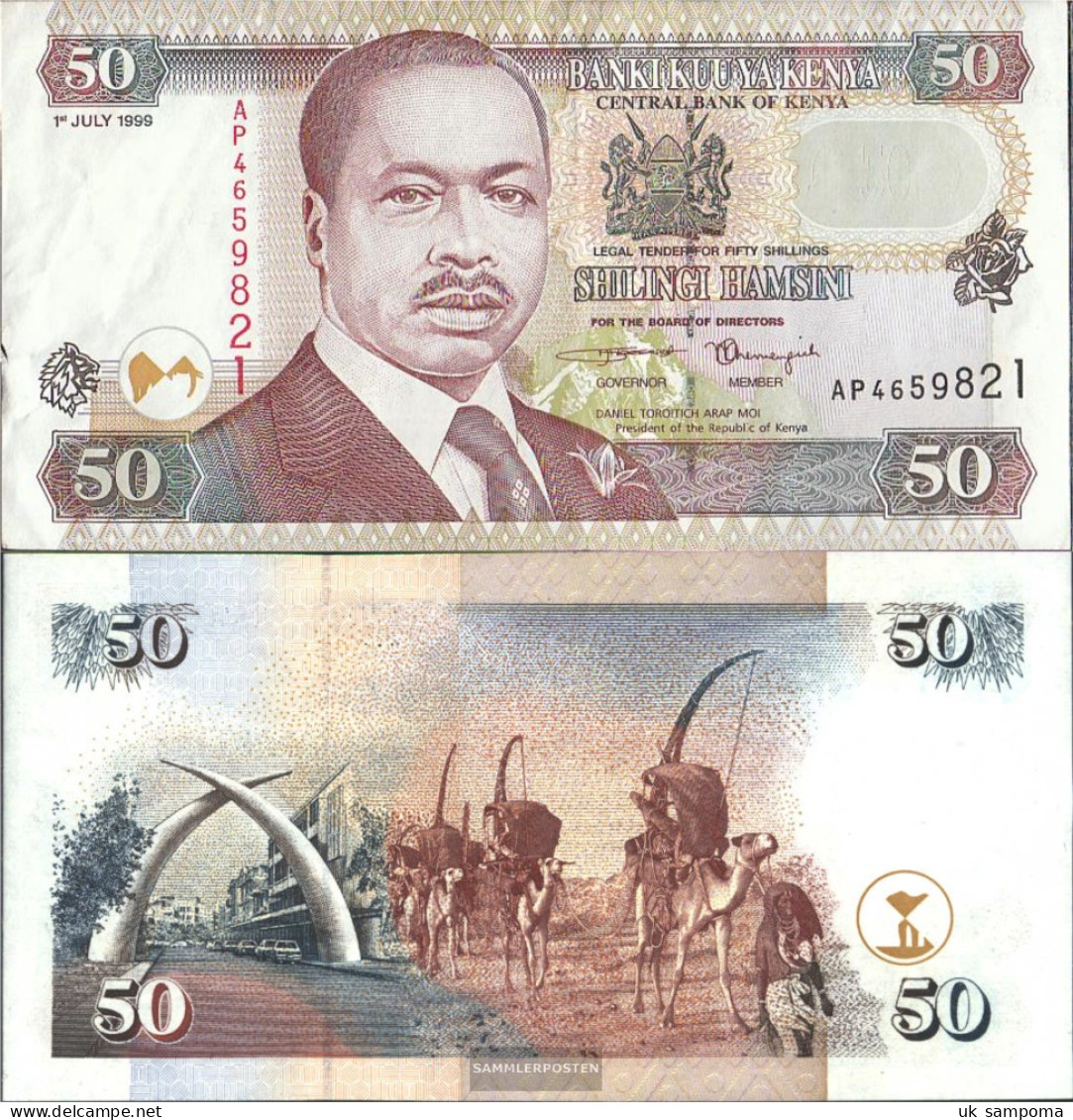 Kenya Pick-number: 36a1 Uncirculated 1996 50 Shillings - Kenia