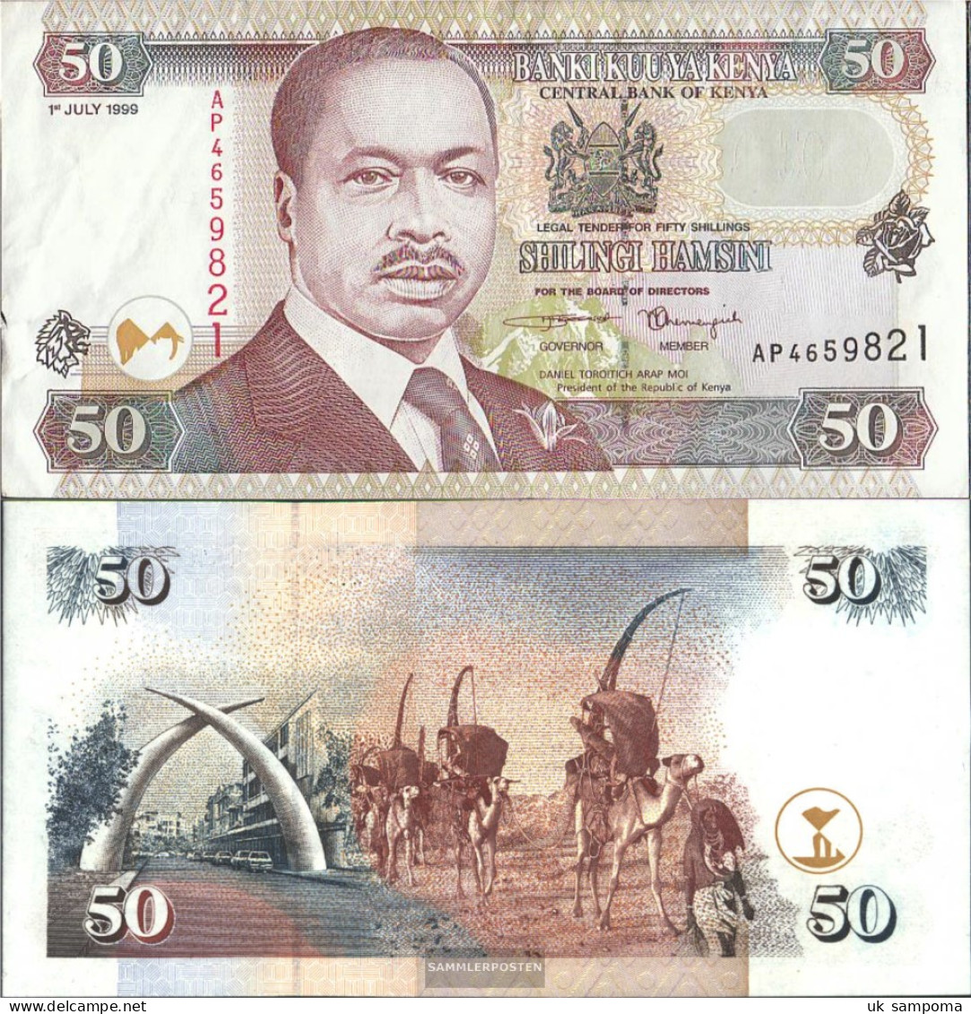 Kenya Pick-number: 36a1 Uncirculated 1996 50 Shillings - Kenya