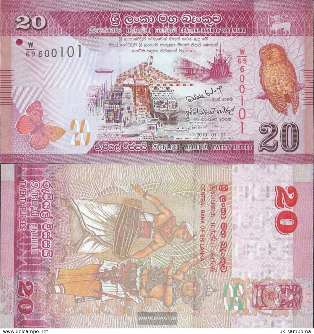 Sri Lanka Pick-number: 123a Uncirculated 2010 20 Rupees - Sri Lanka