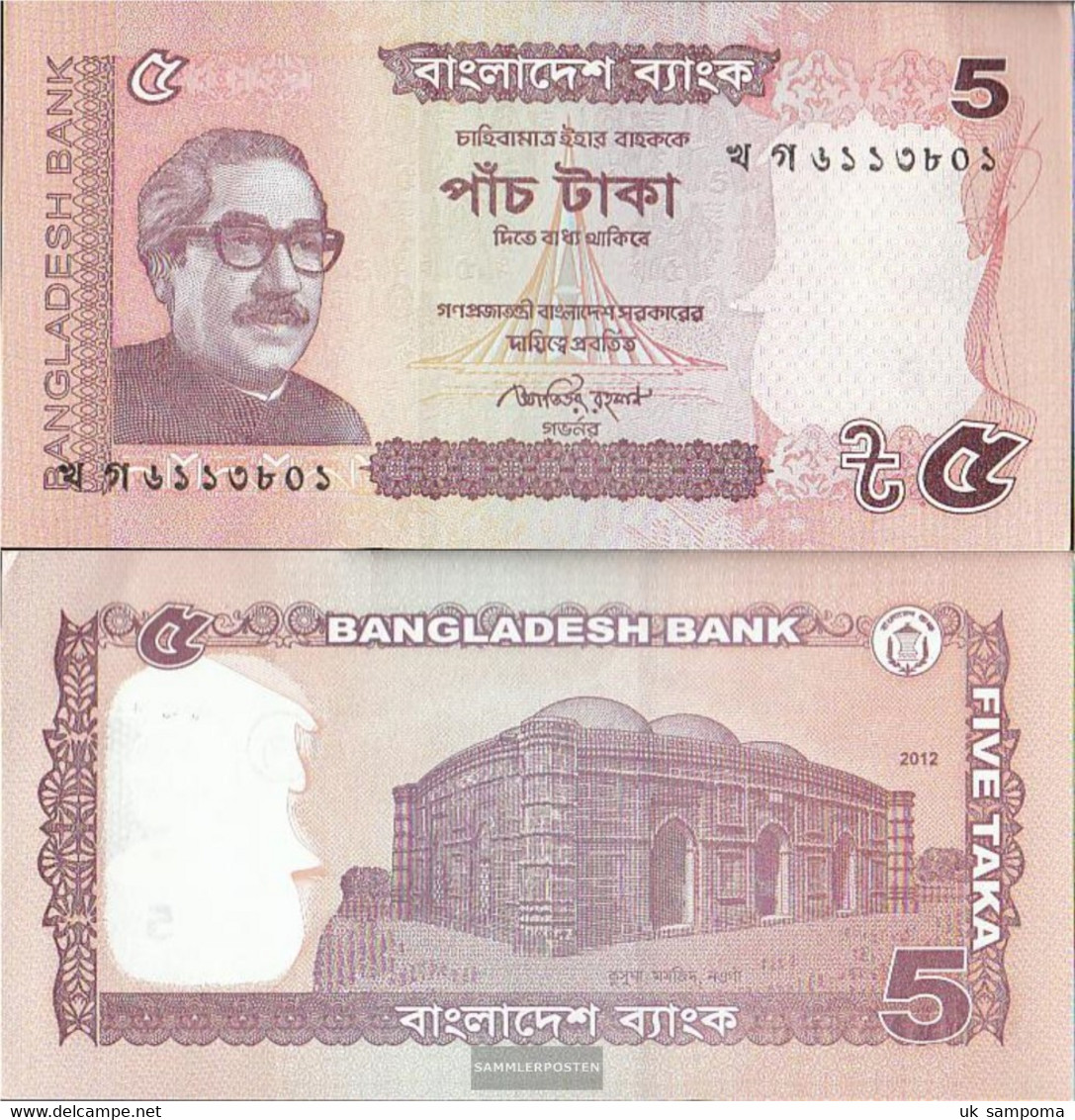 Bangladesh Pick-number: 53c Uncirculated 2012 5 Taka - Bangladesh