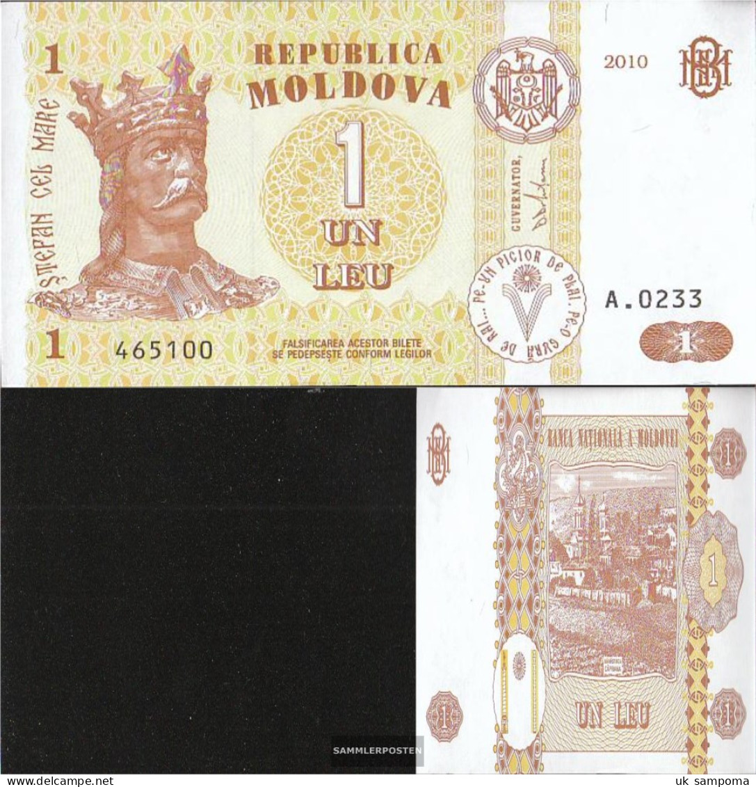 Moldawien Pick-number: 8h Uncirculated 2010 1 Leu - Moldova