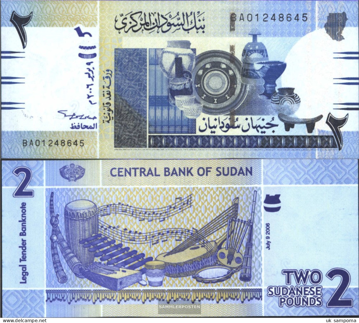 Sudan Pick-number: 65a Uncirculated 2006 2 Pound - Soedan