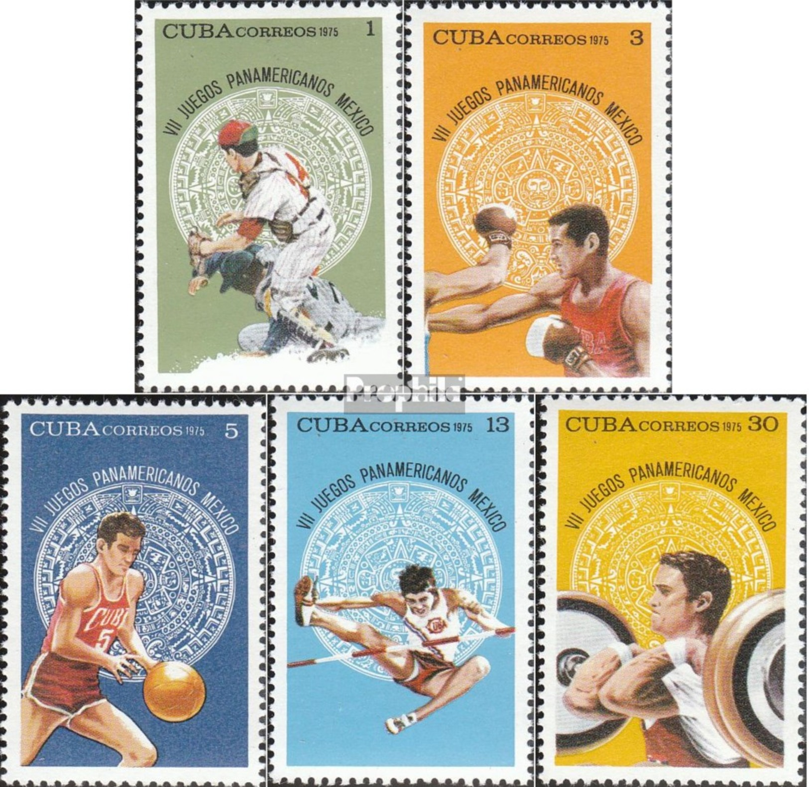 Kuba 2072-2076 (completa Edizione) MNH 1975 Pan American Giochi Sportivi - Ungebraucht