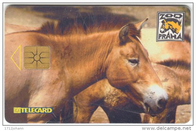 CZECH REP. C-932 Chip Telecom - Animal, Horse - Used - Tschechische Rep.