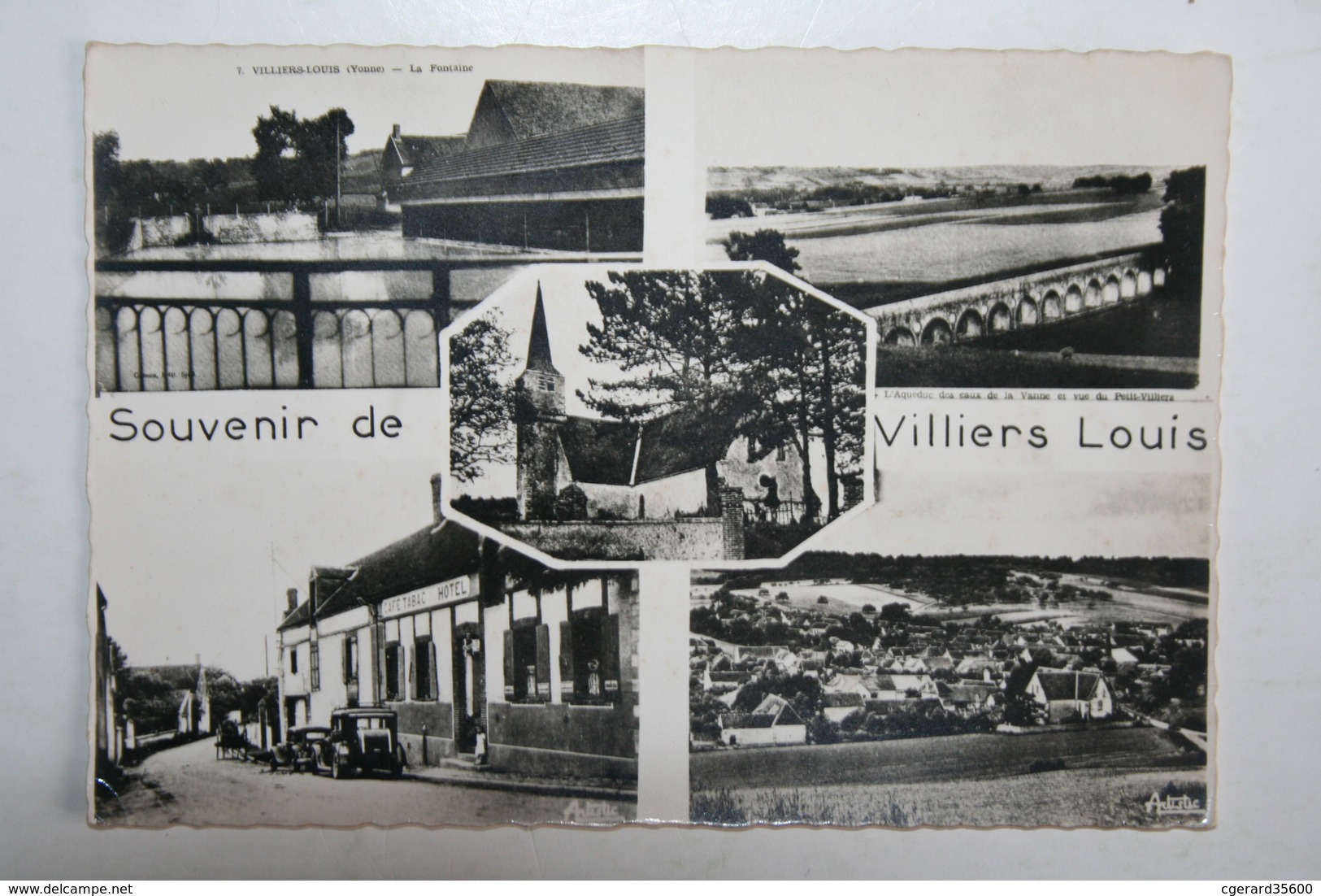 59 : Souvenir De Villiers Louis ( Multivues  - Café - Voiture Traction )) - Autres & Non Classés