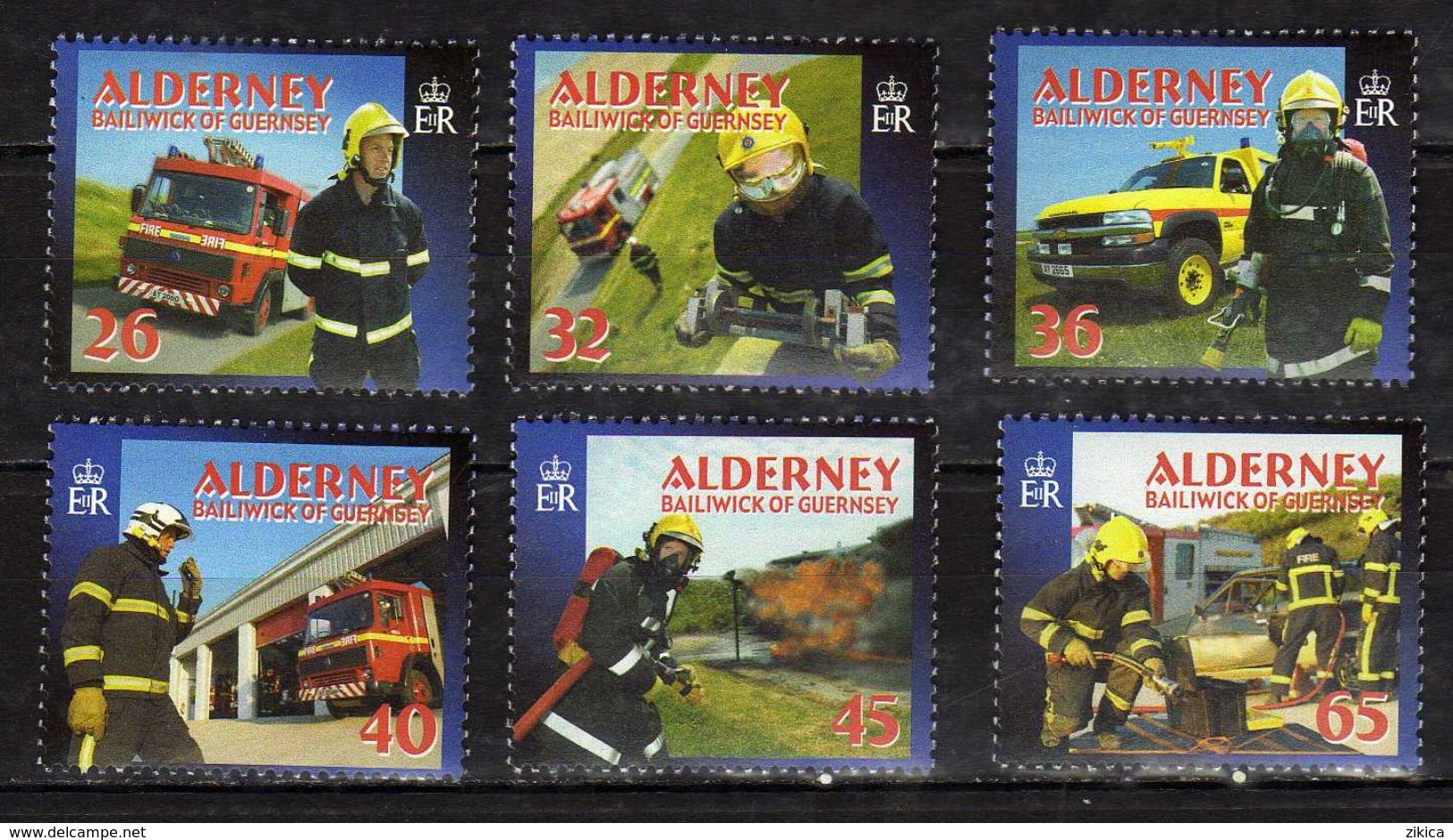 Alderney 2004 Social Services - Fire Fighters. MNH - Alderney