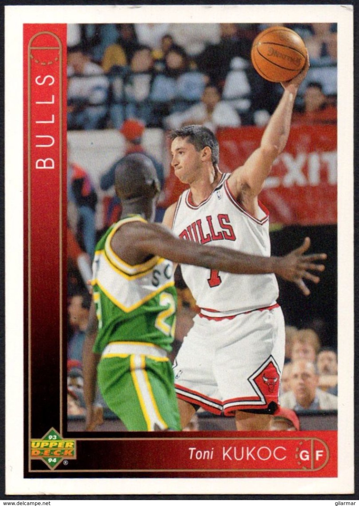 BASKETBALL - UPPER DECK CARD 1994 - TONI KUKOC - CHICAGO BULLS - Altri & Non Classificati