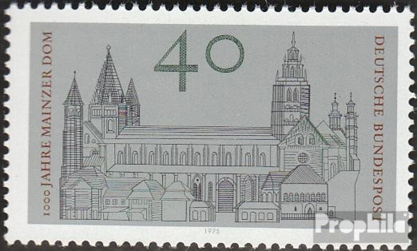 BRD (BR.Deutschland) 845 (completa.edizione) MNH 1975 Mainz Dom - Ungebraucht