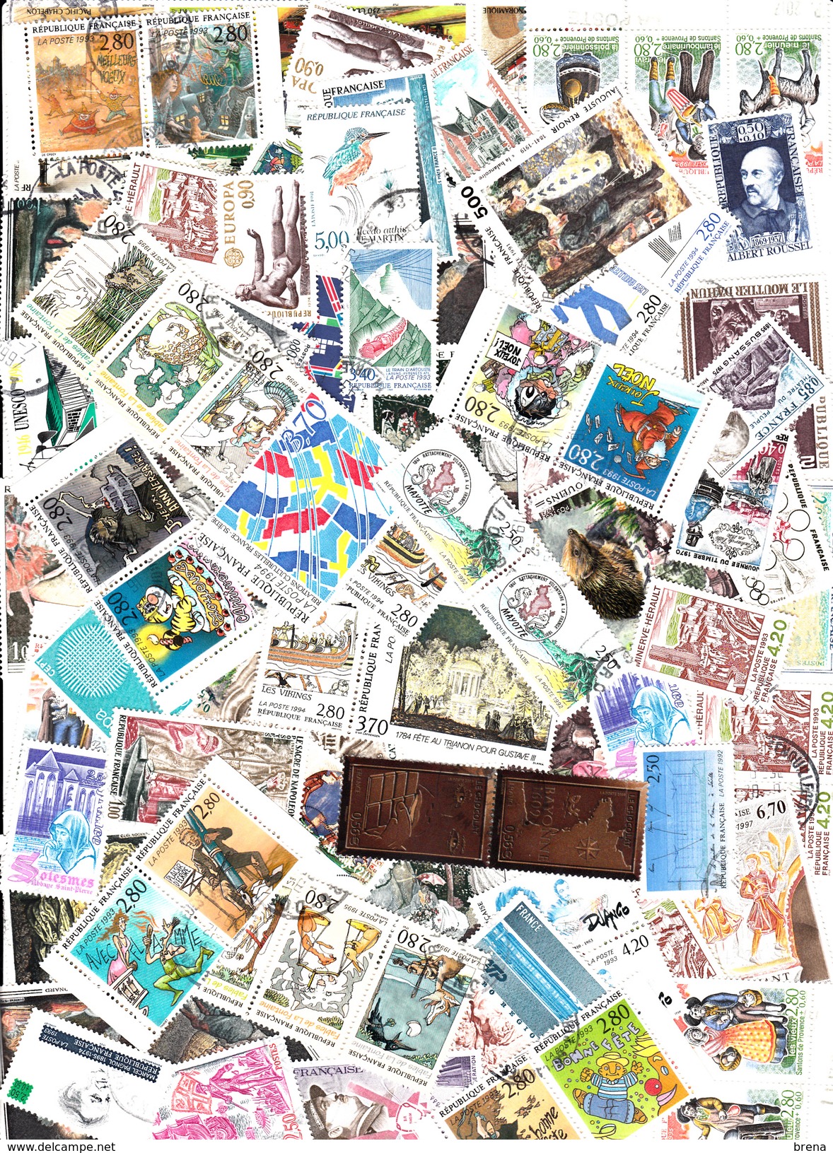 FRANCE OBLITERES  1000 TIMBRES  DECOLLES PROPRES TBE - Lots & Kiloware (mixtures) - Min. 1000 Stamps