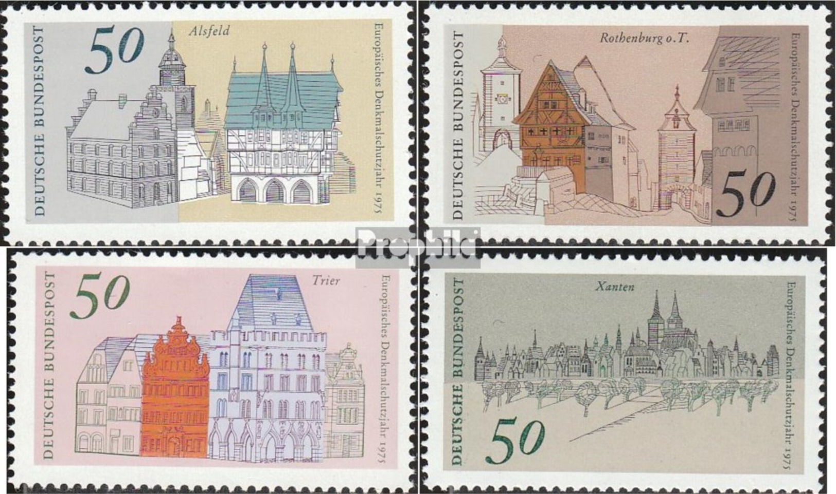 BRD (BR.Deutschland) 860-863 (completa.edizione) MNH 1975 Monumentali Anni - Nuovi