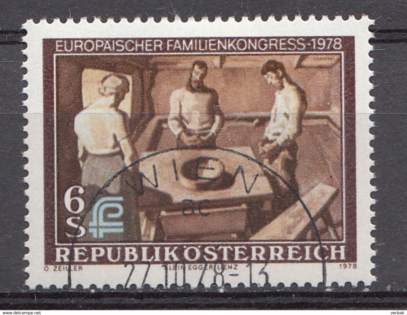 Autriche 1978  Mi.Nr: 1587 Europäischer Familienkongress  Oblitèré / Used / Gebruikt - Oblitérés