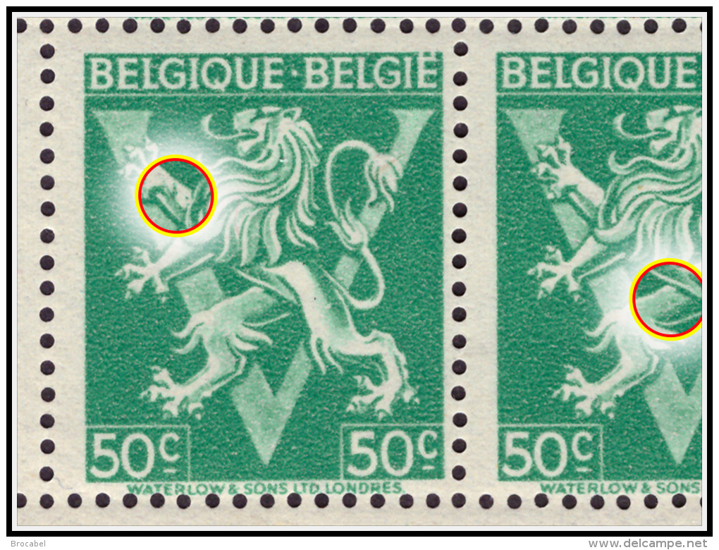 Belgium 0678-V2** Lion Héraldique FR - ( Br_vr ) - Other & Unclassified