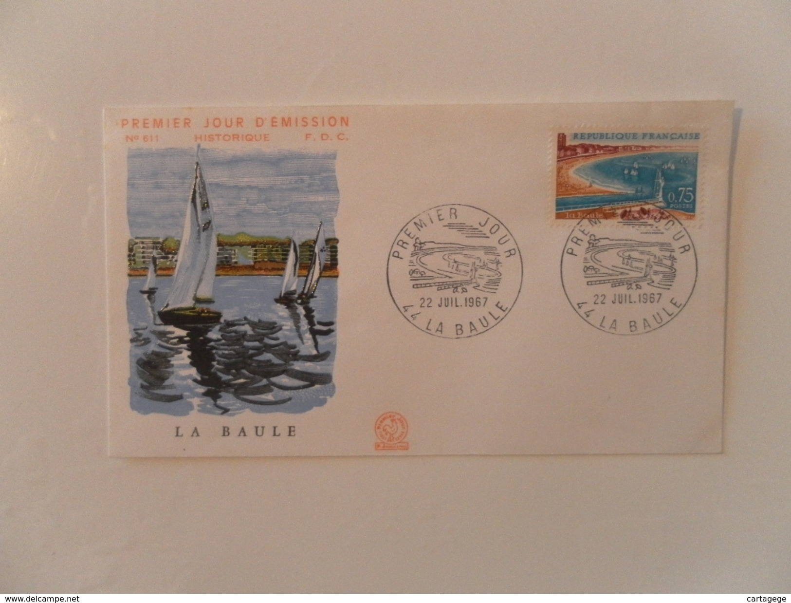 FRANCE  FDC  YT1502 LA BAULE - 1960-1969