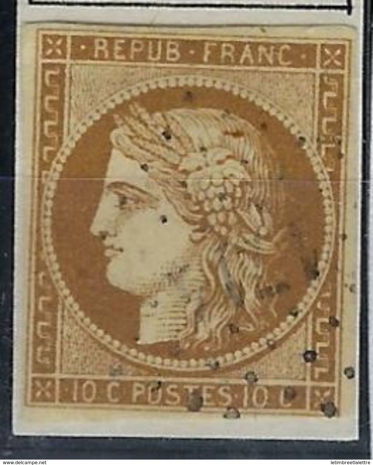 France N° 1 Oblitéré PC 1711 Lhommaizé, Beau - 1849-1850 Cérès