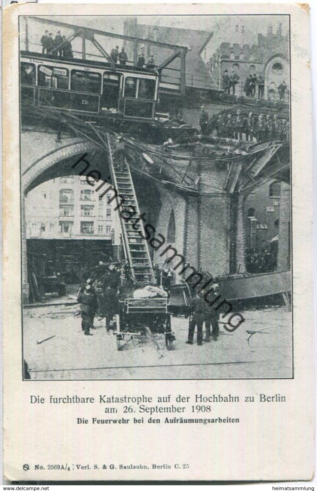 Berlin-Schöneberg - Katastrophe Auf Der Hochbahn 1908 - Feuerwehr - Schoeneberg