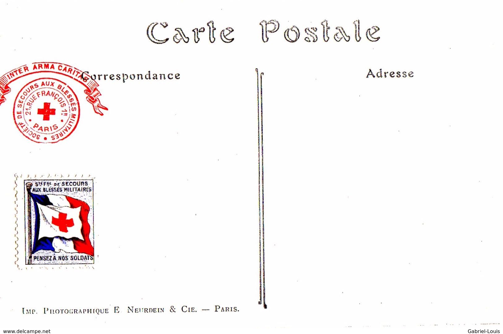 Le Brassard Pierre Comba - Militaria - Guerre 1914-1918 - Infirmière - Soldat Blessé - Croix-Rouge