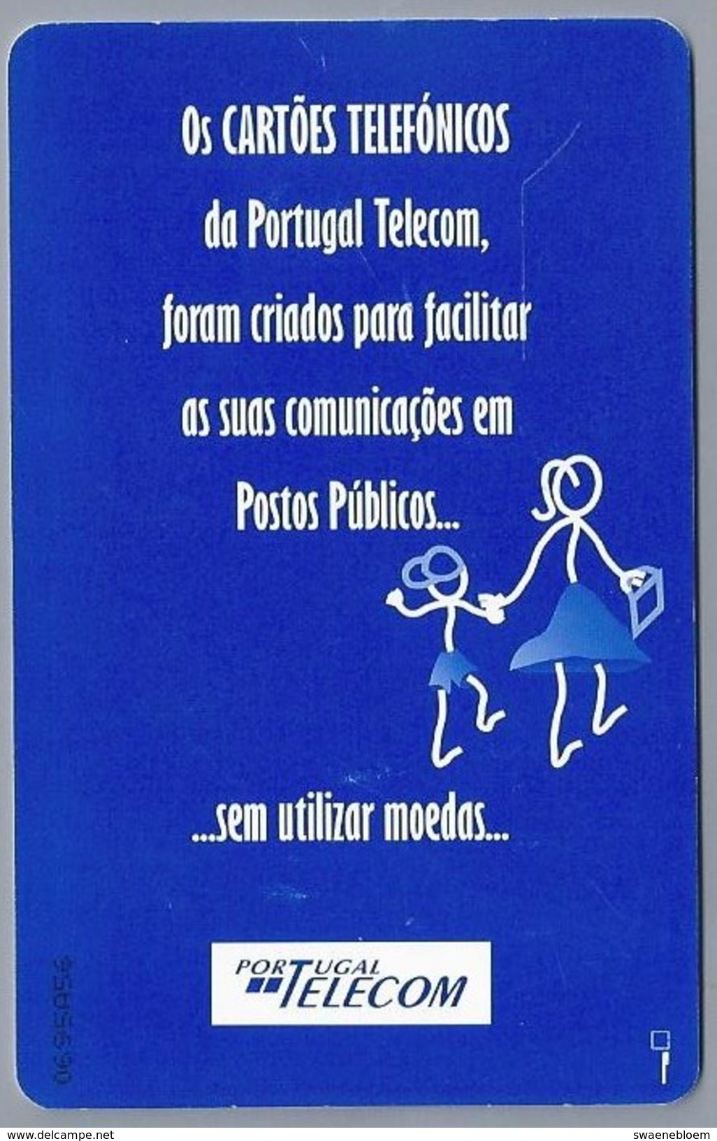 PT.- Telecom Card PT. Portugal. ..sem Utilizar Moedas.  2 Scans - Portugal