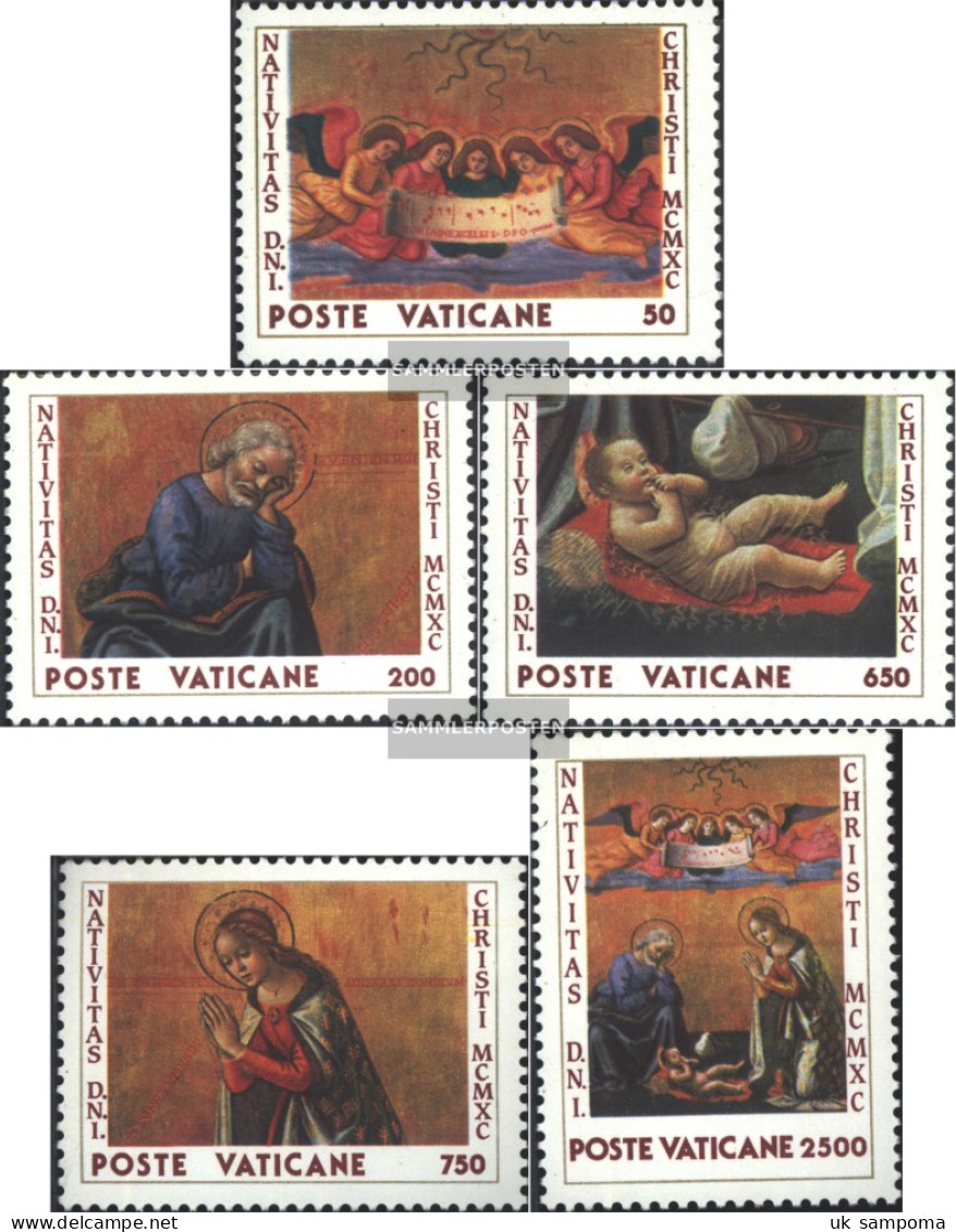 Vatikanstadt 1018-1022 (complete Issue) Unmounted Mint / Never Hinged 1990 Christmas - Unused Stamps