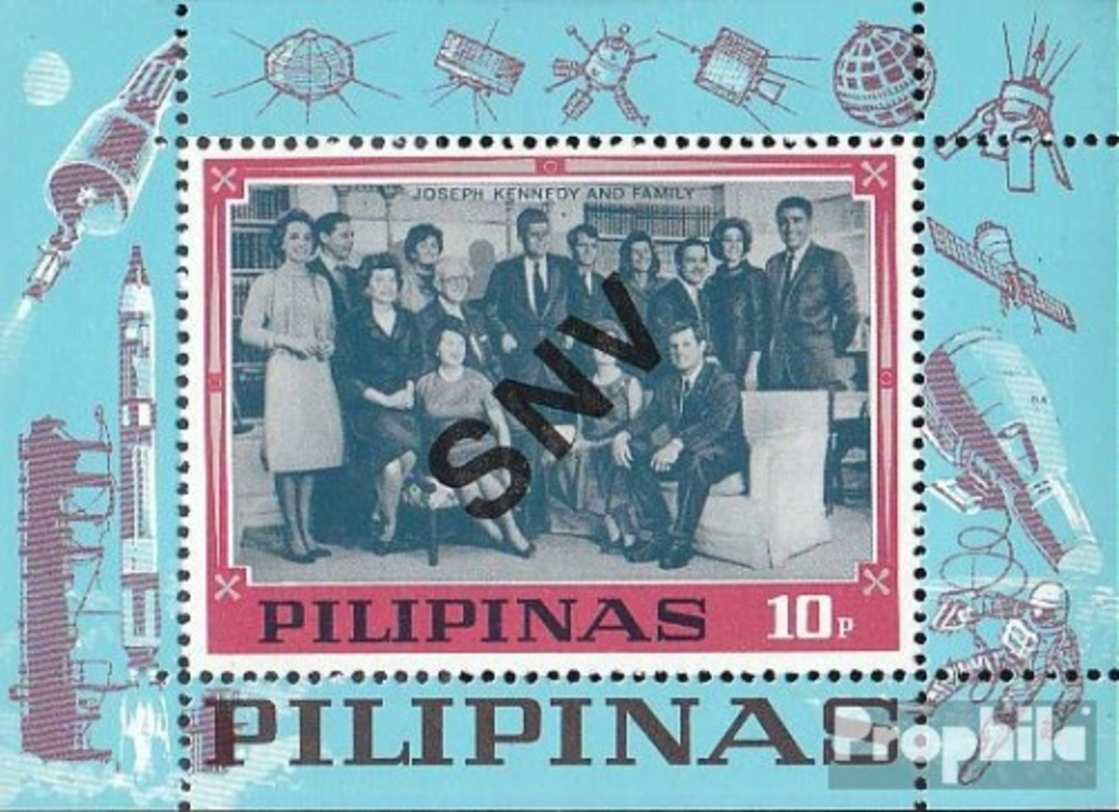 Philippinen Block II XV (completa Edizione) Non Uscita MNH 1968 John + Robert Kennedy - Philippinen