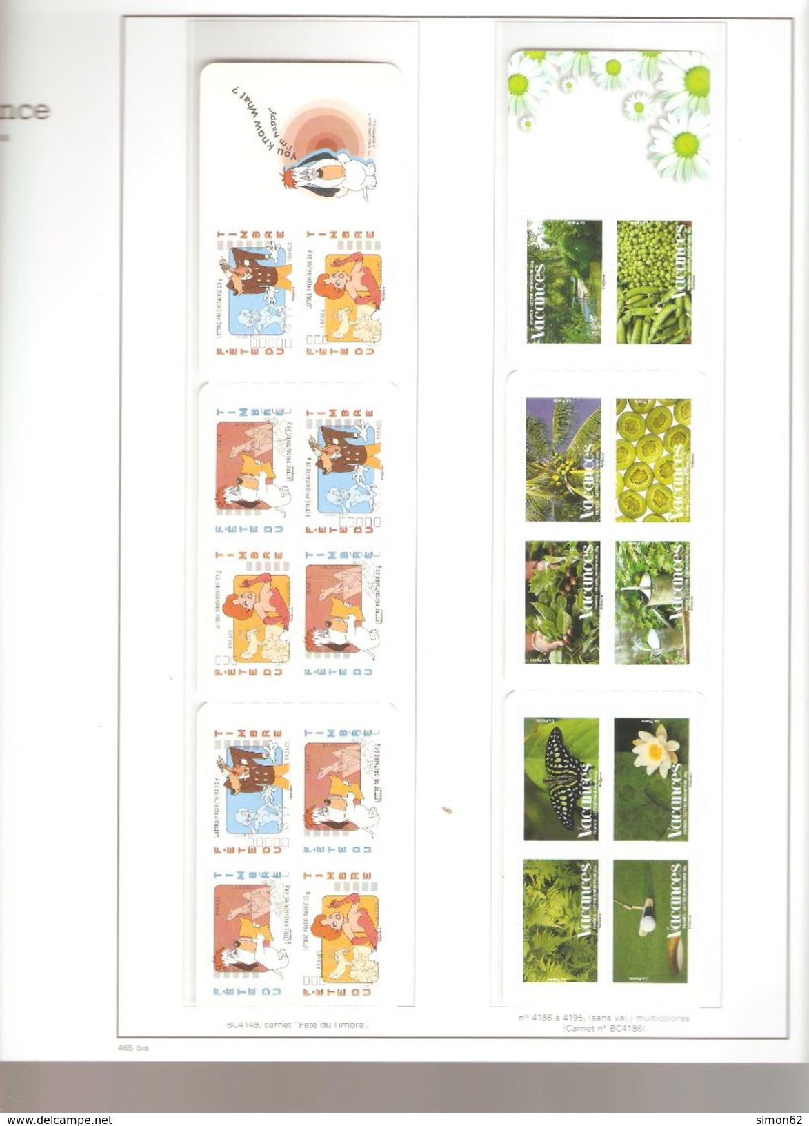 FRANCE COLLECTION COMPLETE ANNEES 2008/2009 AVEC BLOCS FEUILLETS _ SOUVENIR CARNETS  ET TIMBRES AUTOADHESIFDANS ALBUM - 2000-2009