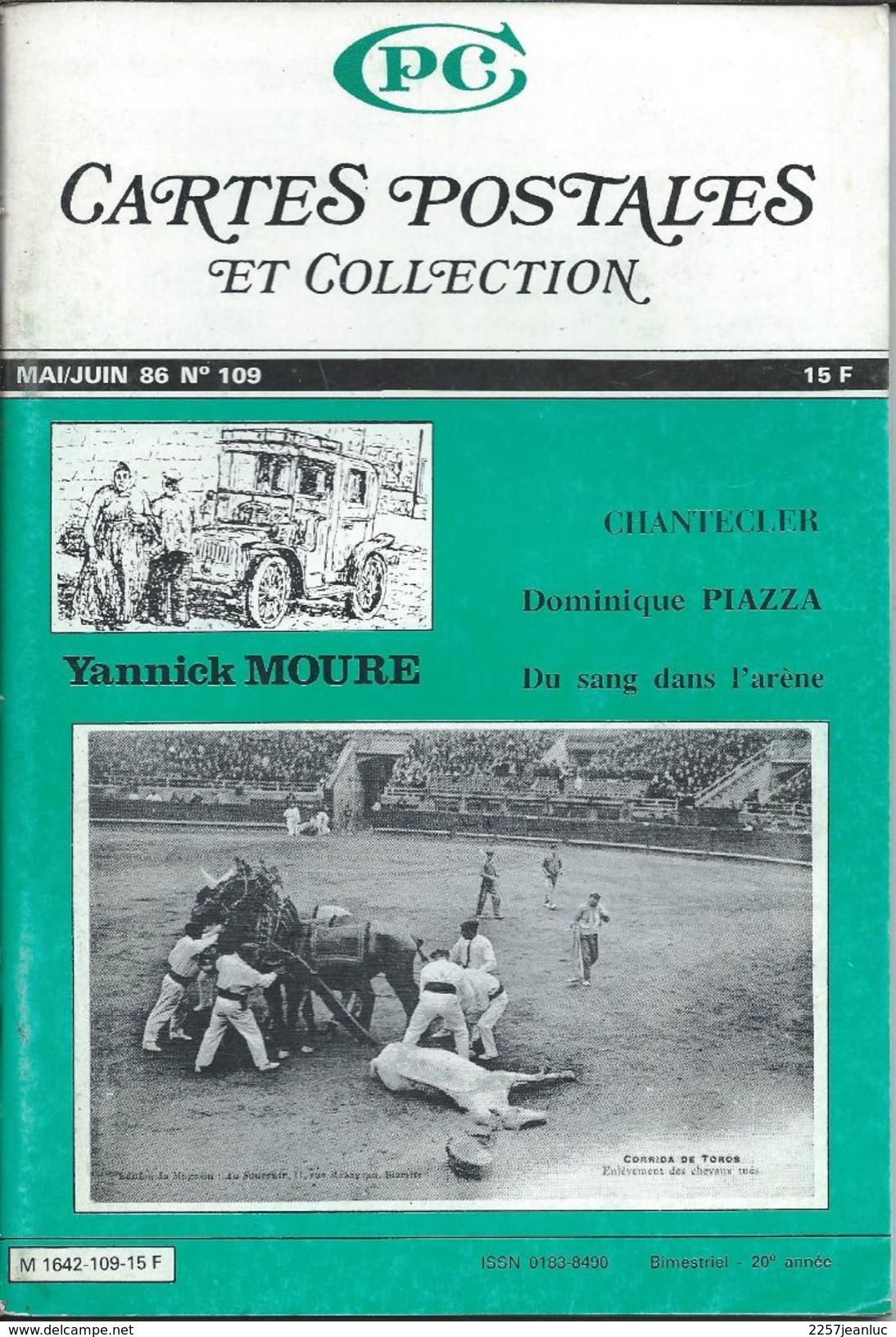 Cartes Postales Et Collections Juin 1986   Magazines N: 109 Llustration &  Thèmes Divers 98 Pages - Frans