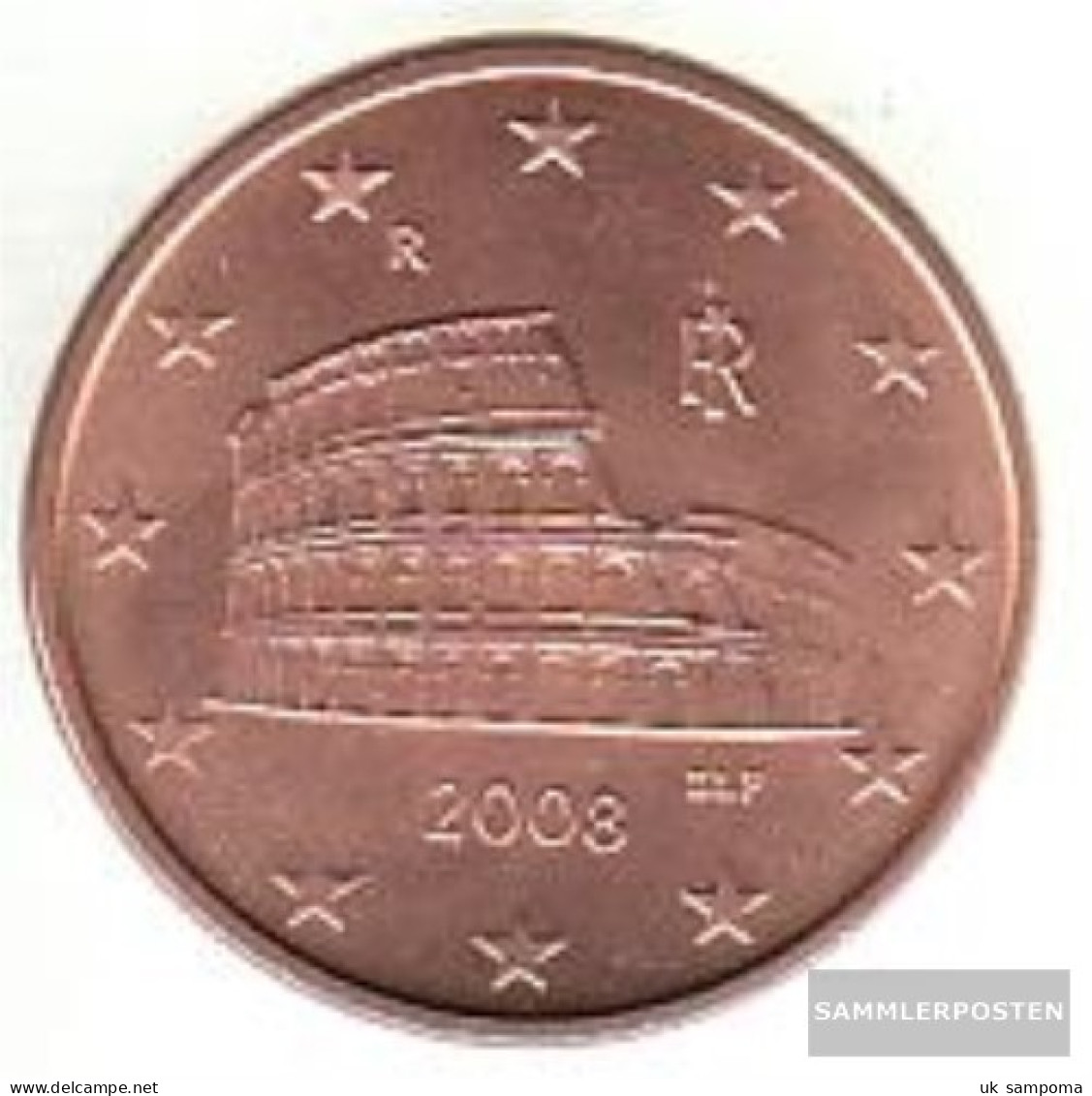 Italy I 3 2008 Stgl./unzirkuliert Stgl./unzirkuliert 2008 Kursmünze 5 Cent - Italy